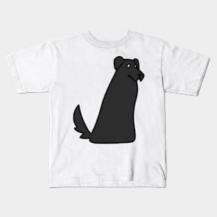 Black Lab Blob Kids T-Shirt